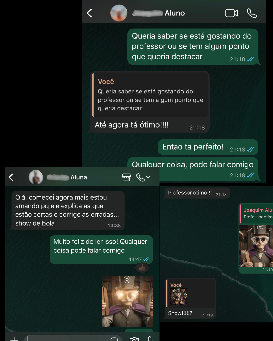Feedbacks de alunos QuestHub